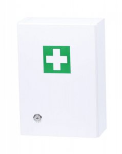 Wall mounted laminated medicine cabinet - empty