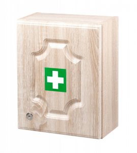 Wall mounted laminated medicine cabinet LUX - empty