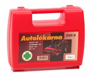 Car first aid kit for passenger car - case with handle - size. I.