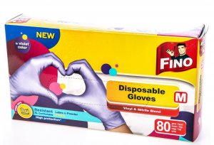 Disposable vitriol gloves - pack of 80 pcs