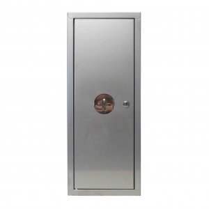 STAINLESS STEEL METAL BOX FOR FIRE EXTINGUISHER 6 KG - KEY CENTRE