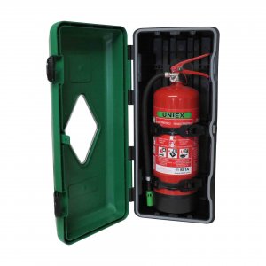 ADAMANT GREEN PLASTIC FIRE EXTINGUISHER BOX 6/9 KG