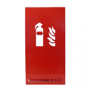 Design wall cover for fire extinguisher red without base