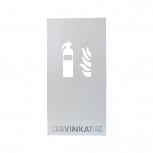 Design wall cover for fire extinguisher white without base