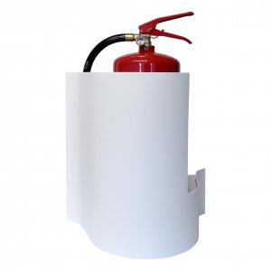 Plastic white stand for fire extinguisher - WAVE