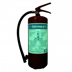 FIRE EXTINGUISHER ČERVINKA P6 ČE EURO INCL. PHOTOLUMINESCENT LABEL (34A) - POWDER - 6 KG