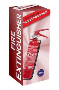 COLOURED CARDBOARD BOX FOR 1 KG EXTINGUISHER