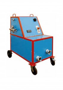 Test rig for testing wall hydrants with water tank and drying model WHP/WT/T