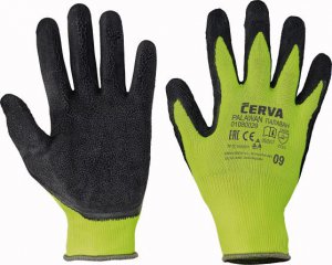 Nylon work gloves - green